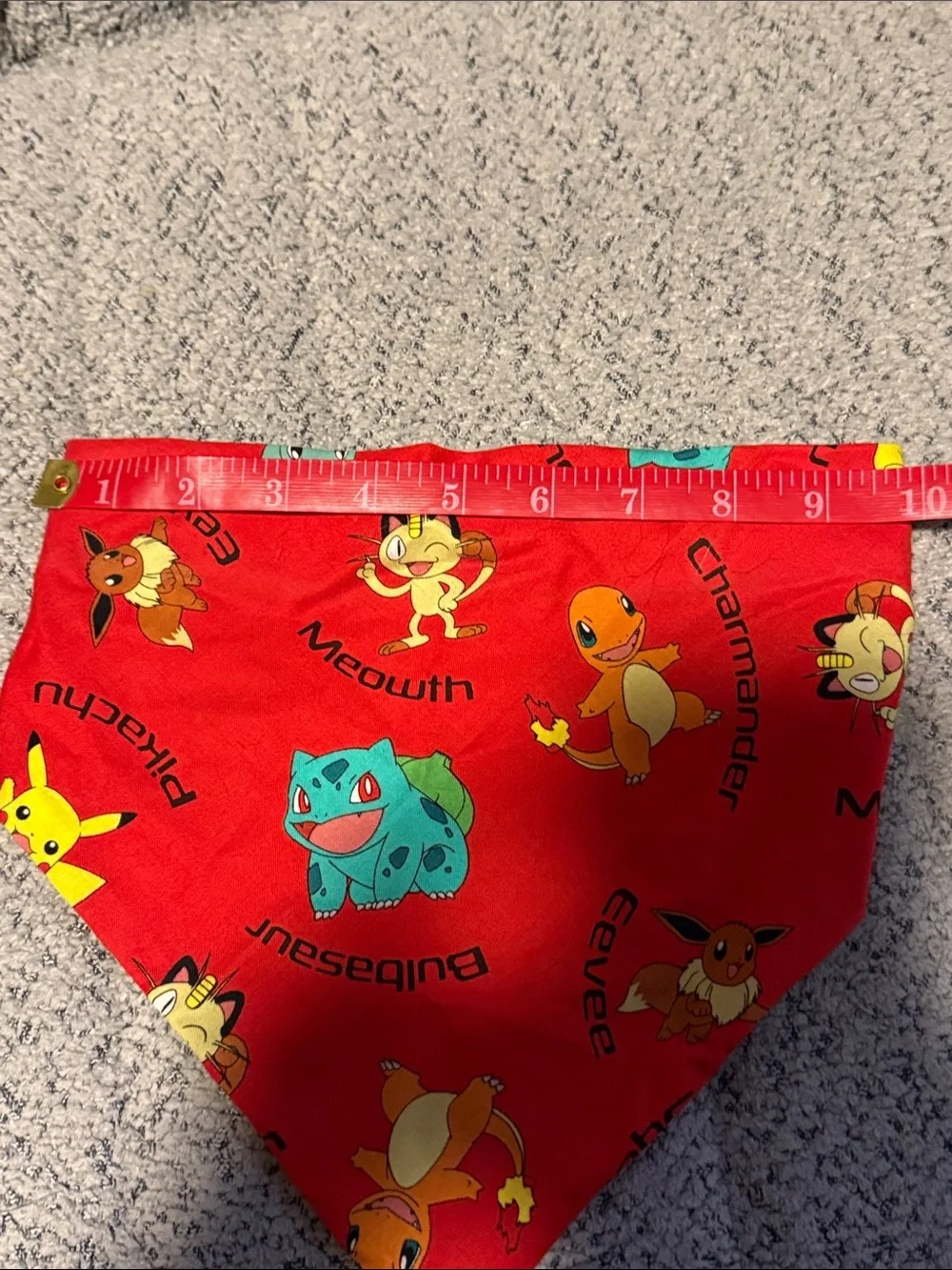 Handmade Pokémon elastic dog bandana
